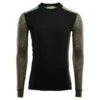 Aclima WoolNet Hybrid Crewneck M's Jet Black/Olive Night/Dill