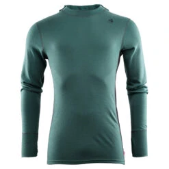 Aclima WarmWool Hood Sweater Man, North Atlantic / Jet Black