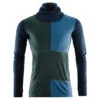 Aclima WarmWool Hoodsweater W/zip M's Navy Blazer/Green Gables/Coastal Fjord -Sportviswinkel 90 107465r 1