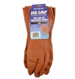 Sea Grip Vinyl Waterproof Gloves, Orange -Sportviswinkel HG 620 L 2