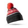 Söder Sportfiske Knitted Beanie Black/Red -Sportviswinkel HW2012BLRSS 1